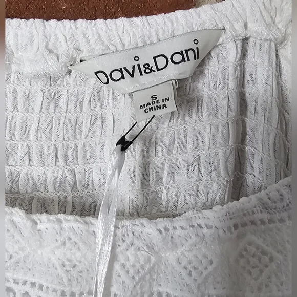 Davi & Dani: White Boho Off the Shoulder Mini Dress NWT!! | HOST PICK! - Picture 3 of 5